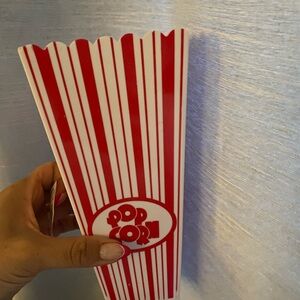 Red and White Popcorn Container- pack of 10- brand new